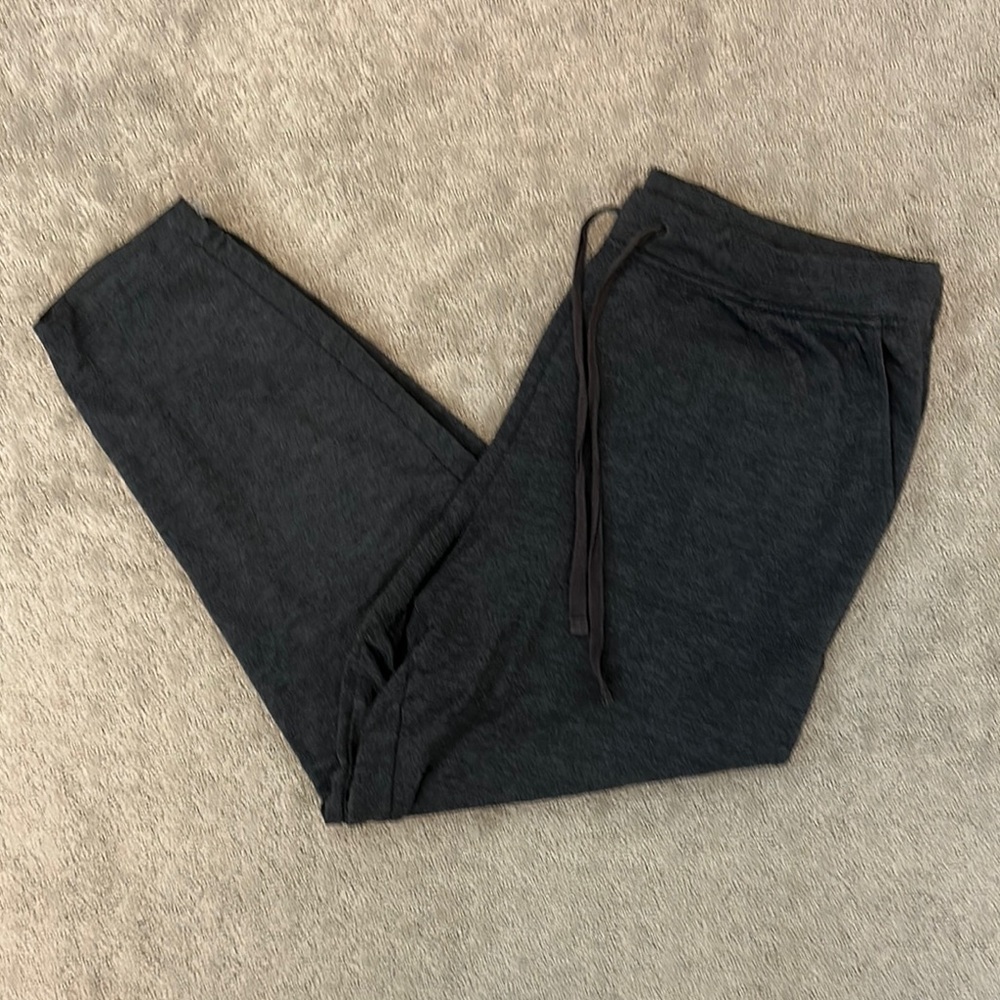 Lou & Grey Black Track Pants with Tapered Fit